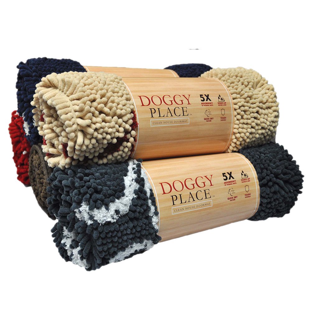 My Doggy Place Ultra Absorbent Microfiber Dog Door Mat (Oatmeal w