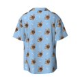 thumbnail image 2 of Haiem Brown French Bulldog Men's Casual Shirts Short Sleeve Button Down Shirts Fashion Textured Summer Beach Shirt-X-Large, 2 of 7