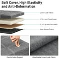 thumbnail image 6 of Storage Ottoman, Footrest Stool 15*15*15in, 40L Small Ottoman with Storage, Foldable Ottomans Foot Rest, Footstool Bench for Living Room Bedroom Entryway Stool Gray, 6 of 7