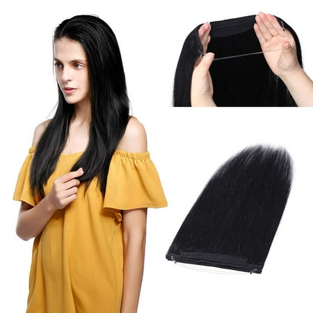 Hidden Invisible Crown Human Hair Extension One Piece Secret Miracle