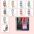 thumbnail image 4 of Youkk PL38-KD 38 mm PVC Curved Safety Lockout Padlock Yellow, 4 of 9