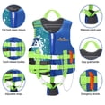 thumbnail image 3 of Chaleco de natación MoKo para niños de 12 a 21 kg, color índigo, con cinturón de supervivencia, 3 of 7