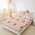 thumbnail image 3 of Erosebridal Teens Orange Basketball Full Size Sheets 4-Piece,Kawaii Ribbon Bowknot Bed Sheets for Kids Boys Girls,Breathable Home Decor, 3 of 5