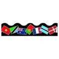 thumbnail image 1 of Border-Terrific Garniture, Drapeaux du Monde, 1 of 1