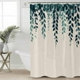 thumbnail image 2 of 72x78 Inch Shower Curtain Spring Leaves Bathroom Decor Waterproof Fabric Bathtub Bath Curtains Decorative Farmhouse Simple Botanical Plants Vines Extra Long Shower Curtain Set with Hooks, 2 of 6