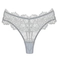 thumbnail image 2 of Bovxnpu Women's Plus Size Panties, Women's Breathable Lace Brief Panties Underwear, Underwear French Thin Perspective Mesh Lace Underwear Cropping Hip Lifting Low Waist Underwear Underwear, 2 of 3