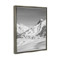 thumbnail image 3 of Stupell Industries Hikers Trekking Winter Mountain Landscape Photography Gray Floater Framed Art Print Wall Art, 3 of 6