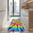 thumbnail image 4 of Colorful Tie Dye Rainbow Pattern Kitchen Rug Mat,Kitchen Runner Rugs Non Skid Washable,Decorative Kitchen Floor Mats for Kitchen,Sink,Laundry,17"x47.2", 4 of 7