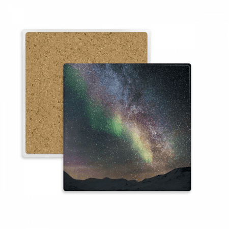 

Galaxy Beautiful Stars Dark Square Coaster Cup Mat Mug Subplate Holder Insulation Stone