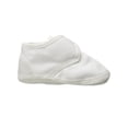 thumbnail image 3 of Boys White Cotton Shoe with Button Closure, 3 of 5