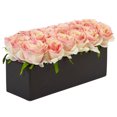 thumbnail image 2 of Nearly Natural Dozen Silk Roses in Rectangular Planter, 2 of 3