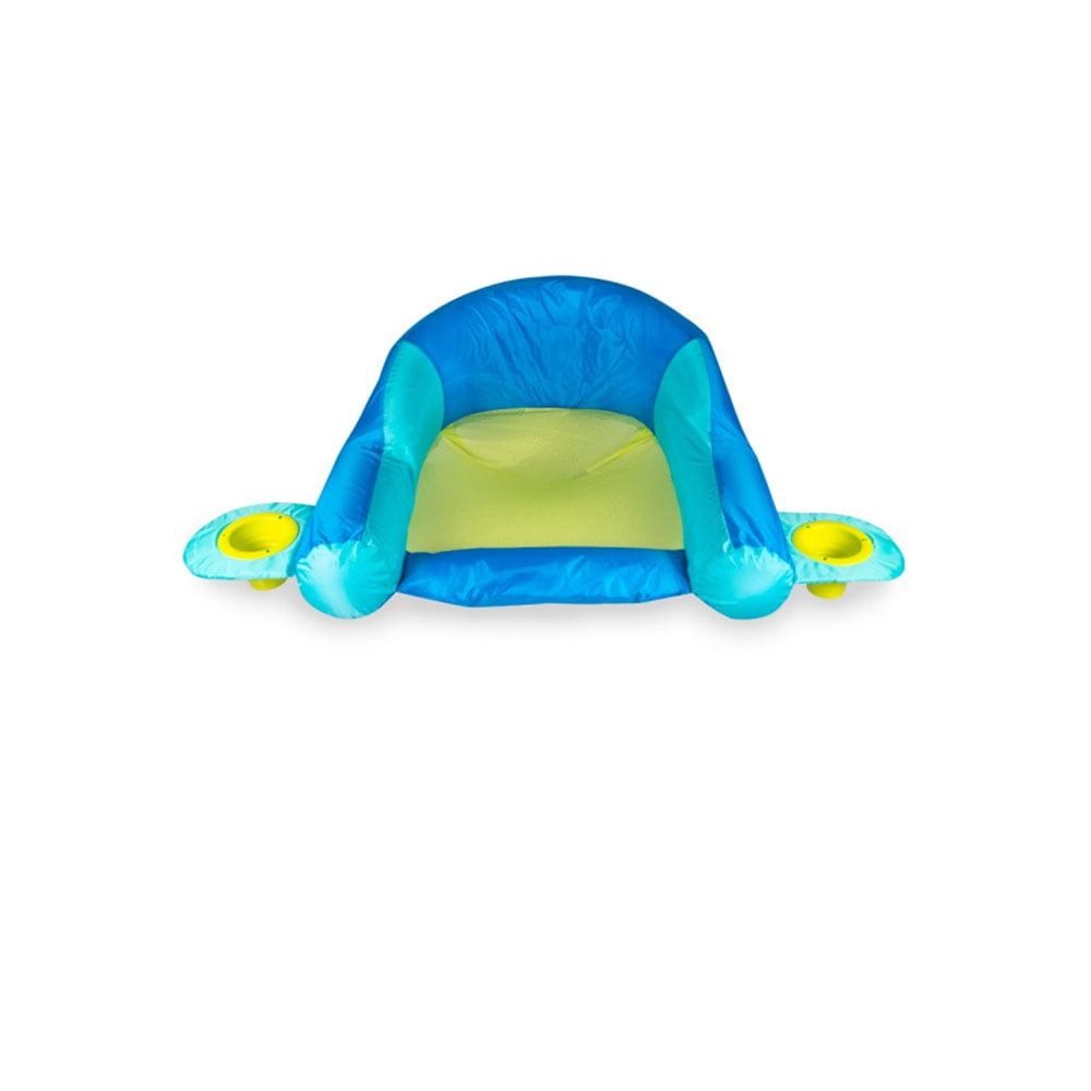 Swimways 6047152 AquaLinx Interlocking Cup Holder Pool Float Lounger, Blue/Cyan - Walmart.com