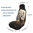 thumbnail image 4 of Sikiie Enchanted Deer In Cave Car Seat Protector 2 Pack Car Seat Cushion Mat, Car Seat Covers for SUV, Truck, Van, 4 of 7