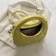 thumbnail image 1 of Bolsa cruzados de moda Diseño de nicho redondo de cuero PU para mujer (Amarillo) Likrtyny Para Estrenar, 1 of 9