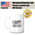 thumbnail image 2 of Happy Birthday Mug Gift For Women, Birthday Gift Men/Women, Coffee Mug Present Ideas Girl/Boy, Dad/Mom/Husband/Wife/Brother/Sister Birthday Present, His/Her Birthday Mug, Best Friend BFF B-day Gift, 2 of 6