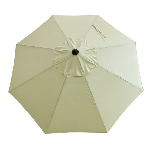Bayside21 Patio Umbrella Replacement Canopy for 9ft 8 Ribs Sun Protection UPF 50+ Replacement Umbrella Canopy,Off-white (Natural)