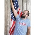 thumbnail image 2 of Fourth Of July American Flag T-Shirt Men -Image by Shutterstock, Male Medium, 2 of 4
