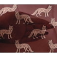 thumbnail image 4 of oneOone Viscose Chiffon Fabric Fox Block Print Fabric BTY 42 Inch Wide, 4 of 4