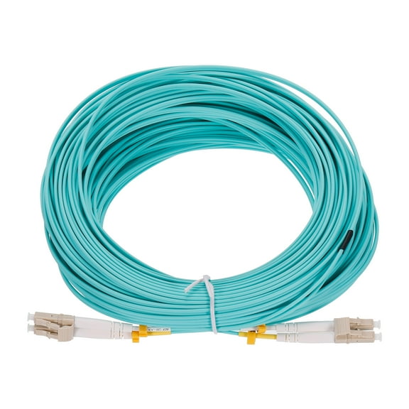 Uxcell 30 Meters 98.4Ft Fiber Patch Cable Multimode LC-LC OM3 LSZH Fiber Optic Jumper Green For Network Transceiver,1Pcs