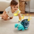thumbnail image 3 of Juguete electrónico de cangrejo ermitaño que se arrastra, con música y luces LED: juguete interactivo para niños pequeños con dirección automática para divertirse en familia., 3 of 6