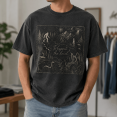 thumbnail image 5 of Lotusprint LLC Cryptid Map Classic Unisex T-Shirt Comfort, Forest Legends Adventure Graphic Tee, 5 of 5