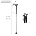 thumbnail image 3 of FSA/HSA Eligible, Vaunn Medical Easy Grip™ Height Adjustable Folding Cane/Walking Stick with Strap/Pouch- Compact, Portable, and Safe Walking Assistant- Non-Slip Grip Handle, 3 of 7