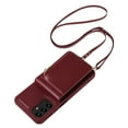 thumbnail image 2 of Nalacover RFID Blocking Wallet Case for Samsung Galaxy A13 4G, Shockproof PU Leather Magnetic Button Zipper Purse Card Slots & Kickstand Crossbody Phone Case with Shoulder & Wrist Strap,Winered, 2 of 12