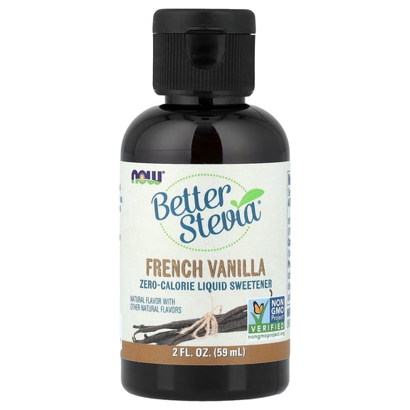 NOW Foods BetterStevia® Liquid, French Vanilla - 2 fl. oz.