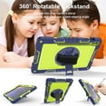 thumbnail image 5 of Dteck for Samsung Galaxy Tab S9 FE+ 5G Case / Tab S9 Plus Case 12.4" 2023 With Pencil Holder, 360 Rotating Hand Strap & Stand Drop-Proof Case for Galaxy Tab S9 FE Plus/S9 12.4",Navy Green, 5 of 8