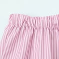 thumbnail image 6 of Annhoo Womens Cotton Linen Pants Casual High Waisted Straight Leg Trousers Fashion Side Tie Striped Pants, 6 of 9