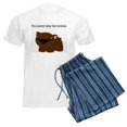 thumbnail image 6 of CafePress - Wombat Men's Light Pajamas - Men's Light Loose Fit Cotton Pajama Set, 6 of 7
