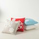 thumbnail image 5 of Funda de almohada de algodón de 18 x 18 pulgadas con diseño de bendición navideña para cama, sofá, coche, copos de nieve bordados., 5 of 5