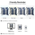 thumbnail image 6 of Unique Bargains Plaids Square Decorative Throw Pillow Covers, 2-Pack , 18" x 18" #8, 6 of 7