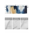 thumbnail image 4 of Valances for Windows Abstract Graffiti Art Rod Pocket Cafe Window Treatments Valance Curtains for Kitchen Bathroom Laundry Basement Windows 54"x18", 4 of 9