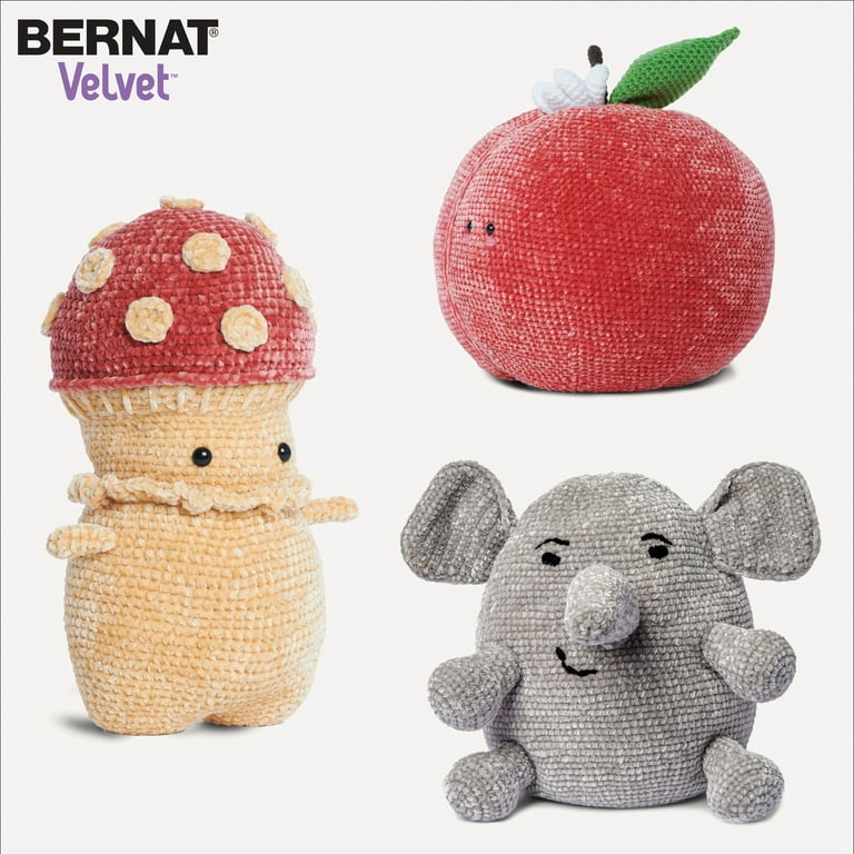 Bernat Velvet Yarn 100% Polyester Luxuriously Soft for Velvety Projects for  Home Knit, Crochet, Lush Blankets or Statement Pillows -  Hong Kong