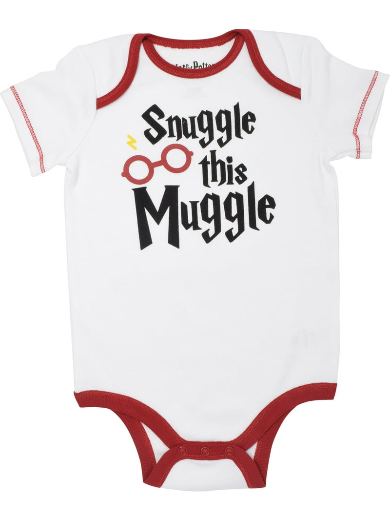 Harry Potter Newborn Baby Boys Bodysuit Pants and Hat Piece