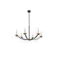 thumbnail image 3 of Solren 6 Light Pendant in Black and Brass, 3 of 7