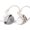 Castor-silver, variant on KZ EDX Pro in Ear with Mic Wired Headphones HiFi Stereo Stage Wired Earphone Dual DD IEM Earphones Earbuds with Detachable for Musicians Audiophiles (Black, with Mic)