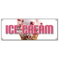 thumbnail image 1 of Ice Cream Panneaux de Cône de Magasin de Bannières, 1 of 4