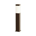 thumbnail image 2 of Sonneman  Lighting Square Column Textured Bronze 22-inch LED Outdoor Bollard, White Shade, 2 of 2