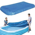 thumbnail image 1 of Swimming Pool Cover Rectangle Inflatable Pool Dust Cover Above Ground Pool Covers Dustproof Outdoor Pools Protector Swimming Pool Accessories for Indoor Outdoor Garden Paddling, 1 of 11