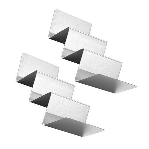 KALLORY 2Pcs Stainless Steels Taco Holder for Preventing Slipping in Camping Barbecues