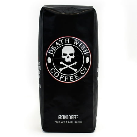 - Death Wish Coffee Company Organic Fair Trade Ground Coffee, 16 Oz