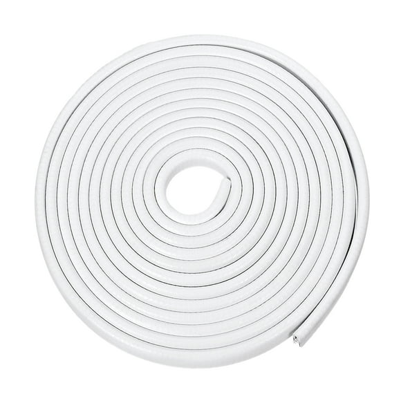 Unique Bargains Edge Trim U Seal Extrusion White U Channel Edge Protector PVC Plastic w Iron Sheet Fits 1/16''-9/64'' Edge 16.4Ft/5M