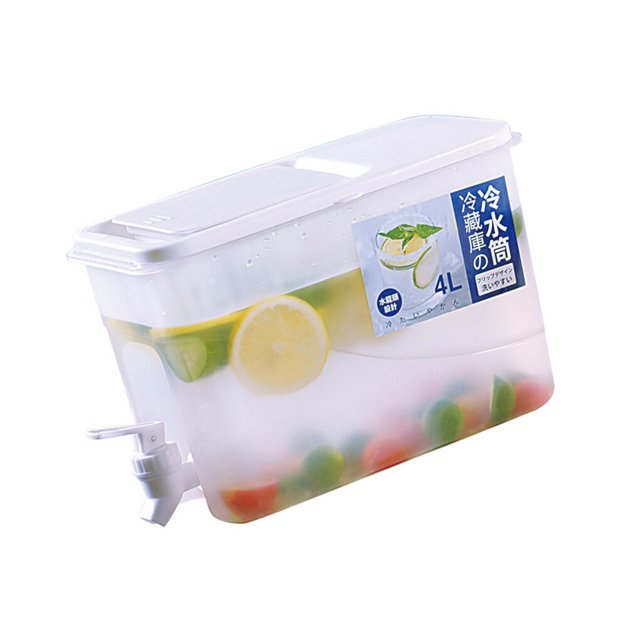 Cateissary Cubo de agua fría, recipientes para jarra de cocina para el hogar, botella para refrigerador, soporte dispensador de jugo, tetera para Cocina y Comedor