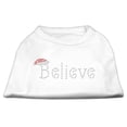 thumbnail image 4 of Christmas Pet Dog  Cat Shirt Rhinestone, "Believe", 4 of 11