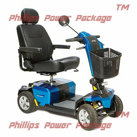 Pride Mobility - Victory 10 LX with CTS Suspension - Full-Sized Scooter - 4-Wheel - True Blue
