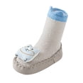thumbnail image 2 of GUOBIOZIY Socks Baby Autumn And Winter Children Cartoon Baby Socks Shoes Slippers Sock Shoes for Baby Boy Baby Boots (Grey,13), 2 of 5