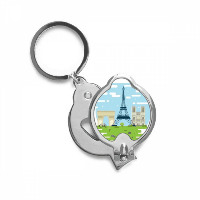 Illustration de Monument Tour Eiffel France Coupe-Ongles Ciseaux en Acier Inoxydable