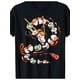 thumbnail image 2 of [Cotton Sushi Dragon Roll Tee] 100% Cotton Men's Sushi Dragon Roll Graphic T-Shirt - Casual Crew Neck Tee, Regular Fit, with Slight Stretch, for Summer Knit Fabric, Food-Themed Anime Print Shirt, 2 of 6